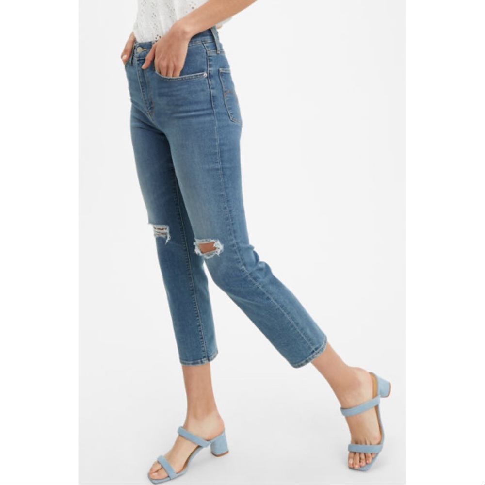 SALE! ⭐️ Levi’s 724 high rise straight crop New York brawl - Picture 3 of 9